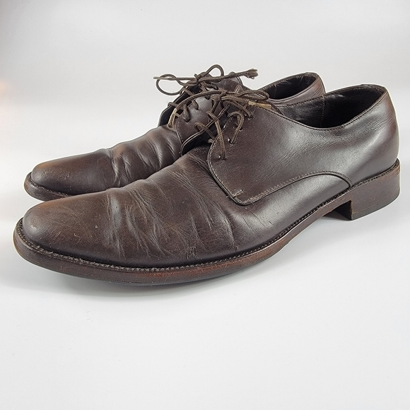 Ermenegildo Zegna Men\'s Derby Shoes in Brown, 11 main image 4